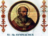 St. Pope Symmachus
