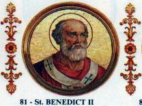 St. Pope Benedict II